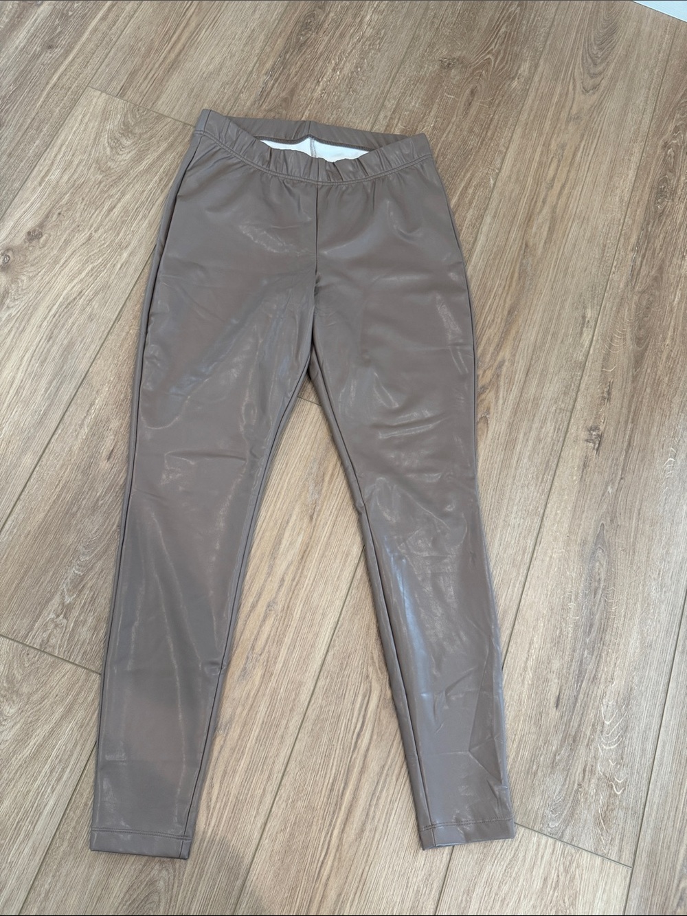Old Navy Brown Faux-Leather Leggings large-tall